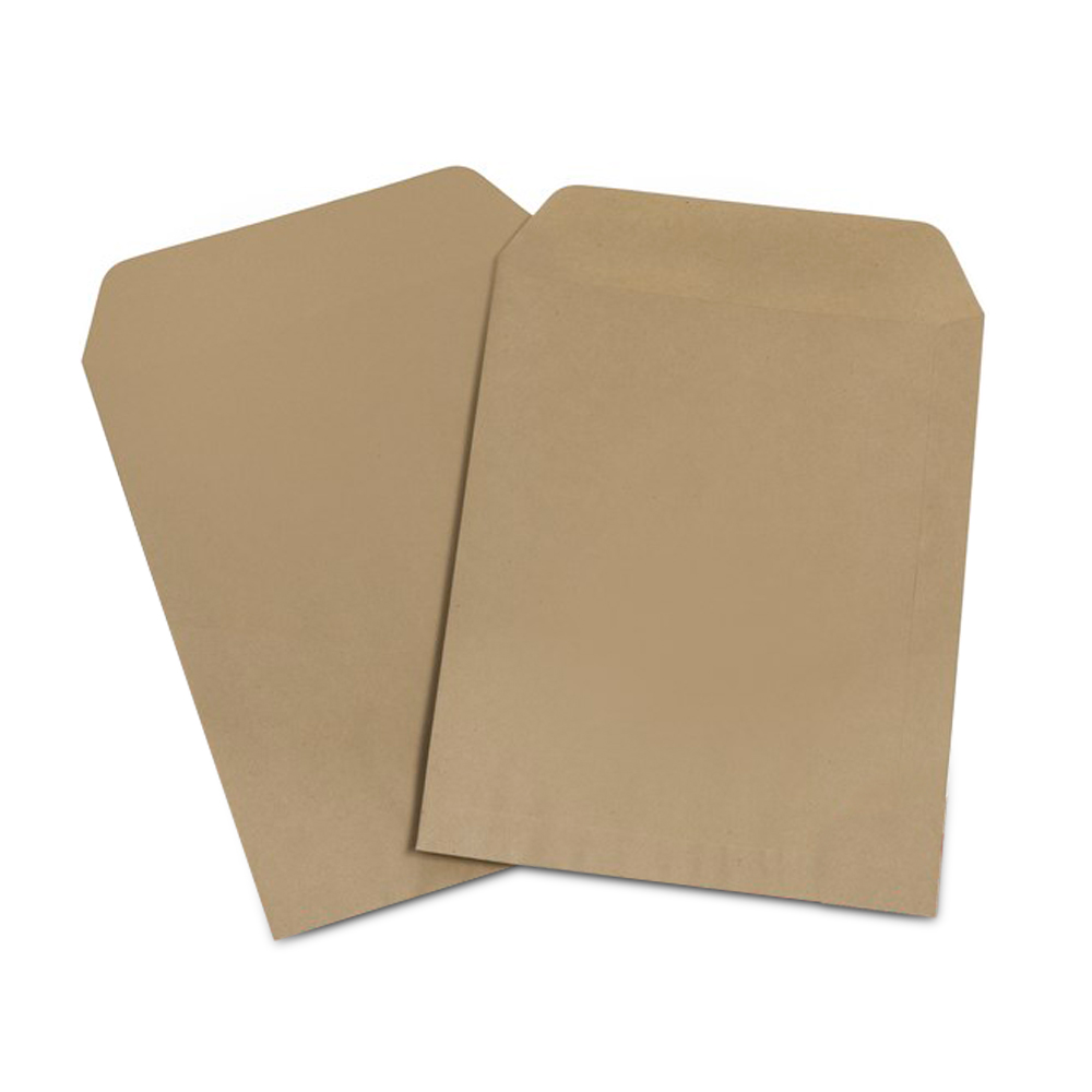 Sobre bolsa Manila, 80g. 22 x 32cm. pack de 10 unidades