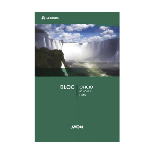[AVONBKOF80L] Block borrador Avon Oficio, 80 hojas lisas blancas