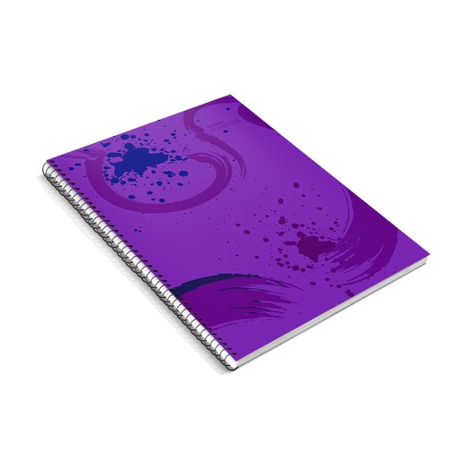 [ESSEN297VIOR] Cuaderno Essential espiralado polipropileno violeta, 22x29cm. 84 hojas rayadas
