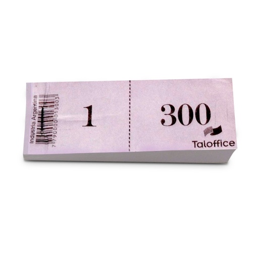 [GUARDARR300] Pack de 10 talonarios Guardarropa del 1 al 300 duplicado