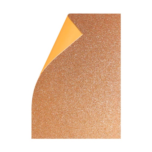 [GOMAGLICHA10] Goma Eva Glitter champagne, 40 x 60cm. pack de 10 unidades