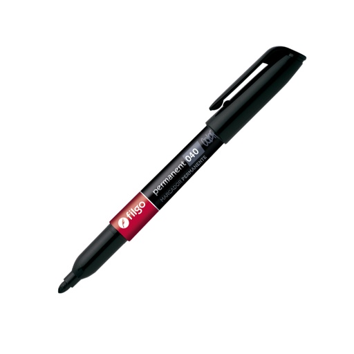 [FILGOMAR040N] Marcador permanente de punta fina 1.0mm. Filgo 040 negro
