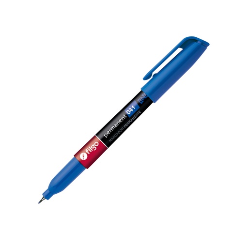 [FILGOMAR041A] Marcador permanente de punta ultra fina 0.4mm. Filgo Permanent Marker 041 azul