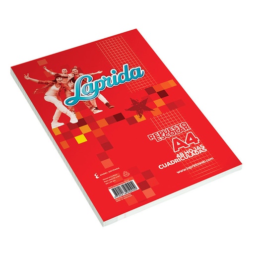 [LAPRIDAA448C] Repuesto Laprida A4, 48 hojas cuadriculadas