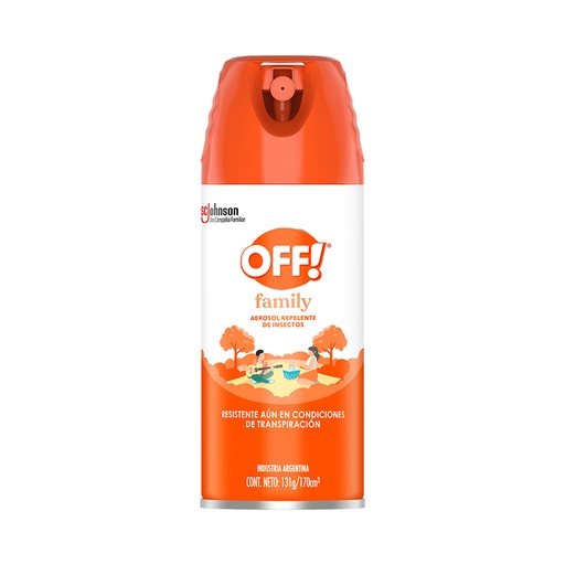 [OFFNARANJA] Repelente de insectos en aerosol OFF Family, 170cc.