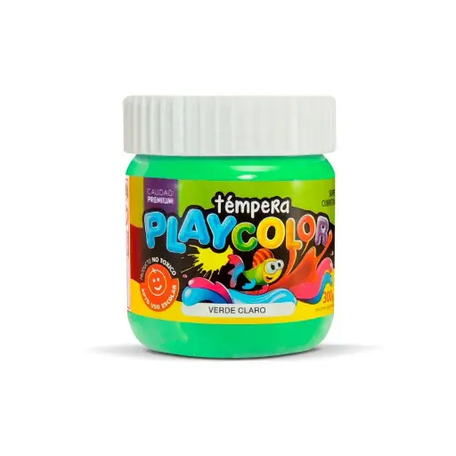 [PLAYTE300VEC] Témpera Playcolor,  250cc. Verde Claro