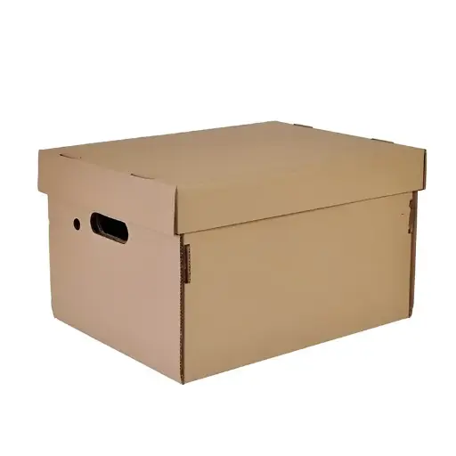 [CAJMULPREX25] Caja Multiuso Kraft Pemium Reforzada 42x32x25cm., pack de 25 unidades