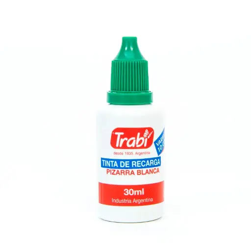 [TRABITINTAPIZVE] Tinta para Marcador de Pizarra verde Trabi, 30cc.